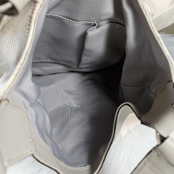 Coach Soho Optic Lynn Light Pastel Signature Canvas Gray Leather Trim Hobo Bag - Picture 8 of 16